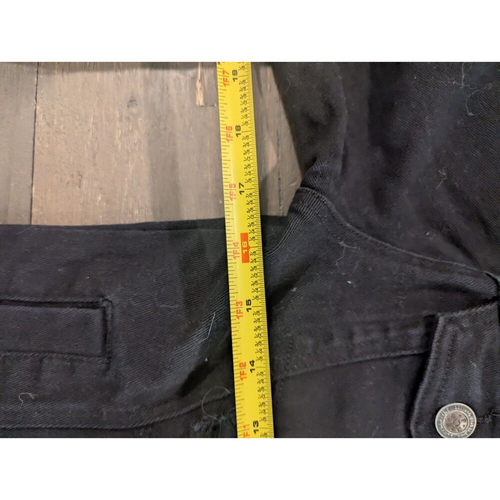 Copper Rivet Men's Distrssed Riped Denim Jacket Medium Black - Picture 5 of 7